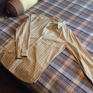 Haggar Champagne colored button down